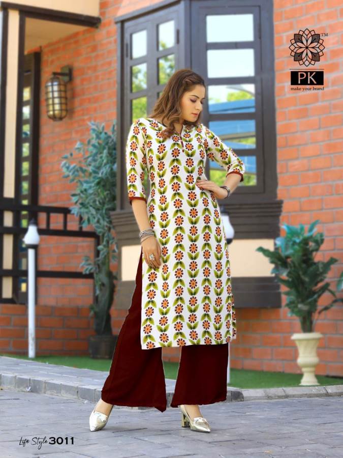 Aradhna Lifestyle 3 Heavy Rayon Casual Wear Kurti Collection